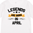 thumbnail image 4 of Inktastic legends are born in april Boys or Girls Long Sleeve Toddler T-Shirt, 4 of 5