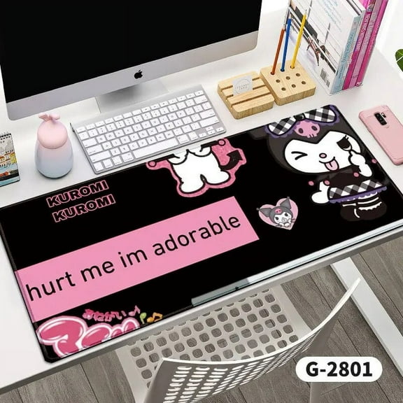 Kawaii Sanrio Mymelody Kuromi Mouse Pad Cartoon Cute Student Wrist Pad Non Slip Table Mat Office Computer Game Accessories Gifts
