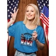 thumbnail image 2 of American Mama Oldschool T-Shirt Women -Image by Shutterstock, Female x-Large, 2 of 4