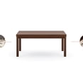 thumbnail image 4 of Bowery Hill Contemporary Brown Wood Coffee Table, 4 of 6