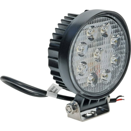 Tiger Lights LED Round Spot Beam TL100R 12V, 2.2 Amps, 27 Wattage, Spot Off-Road Light