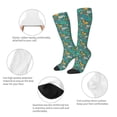 thumbnail image 6 of Easygdp Jungle Animals Soccer Socks Sport Knee High Socks Calf Compression Athletic Socks for Men and Women, 6 of 9