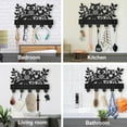 thumbnail image 6 of Owl Coat Rack Wall Mount Animal Tree Branch Key Holder for Wall Animal Wooden Wall Hook 11.8×7.9inch Decorative Owl Hook 5 Alloy Hooks for Gift Entryway Living Room Farmhouse Cabin, 6 of 9