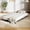Black, variant on Memoryfield Twin Daybed with Trundle, Metal Bed Frame with Charging Station & LED Lights, Steel Slat Support for Living Room, Guest Room & Small Spaces, Purple