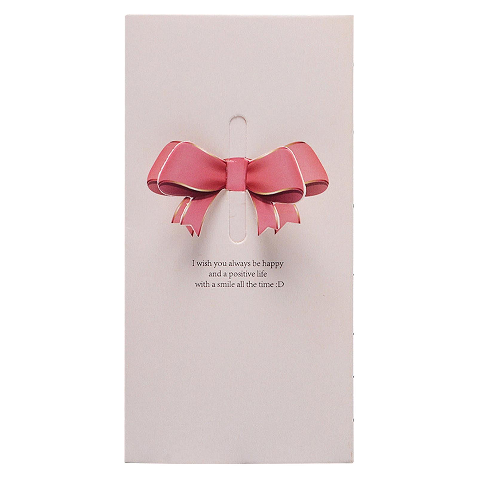 FVDPWYE Wedding Invitations Kit Rustic Wedding Festive Card for Birthday Graduation pale pale pink bow