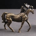 thumbnail image 2 of Escultura de caballo,Figuras de estatua de cobre adorno de animales de mesa,Caballo Figuras Decoración Colecciones Escultura Escritorio,Escritorio Gabinete Dormitorio Metal Artesanía, 2 of 5