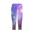 thumbnail image 5 of DDAPJ pyju Capri Leggings for Women 2025 Trendy Summer Cropped Pants Elastic Waist Slim Fit Yoga Bottom Pants Trendy 3D Print Casual Workout Capris Limited Time Sales of Today Multicolor M, 5 of 6