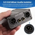 thumbnail image 2 of Mezclador XLR de Dos Canales 6.5, Aislador de Audio, Mezclador de Ruido de Sonido Actual, Micrófono, Filtro de Común., 2 of 5