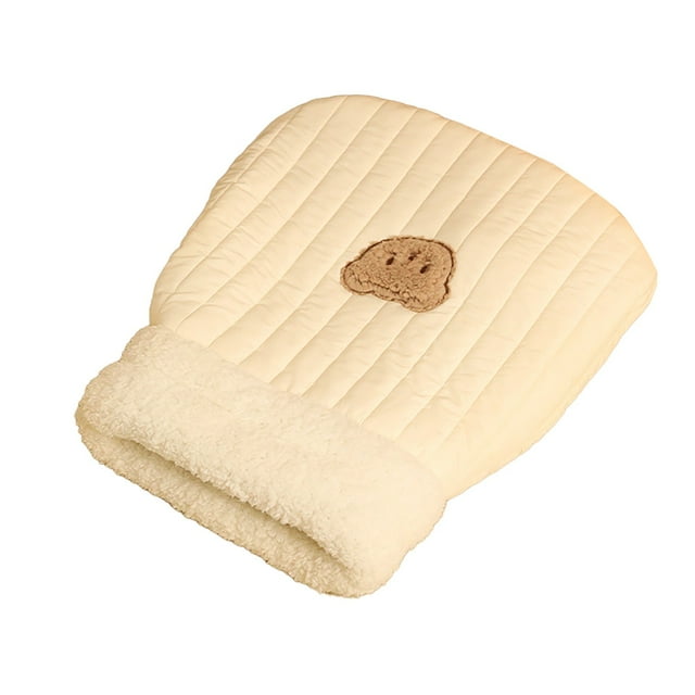 Saco de Dormir de Invierno para Gatos - Terciopelo Autocalentable Diseño Semicerrado - Tamaño M para Mascotas de 11lbs - Acogedora Cama Túnel para Clima Frío en Interiores