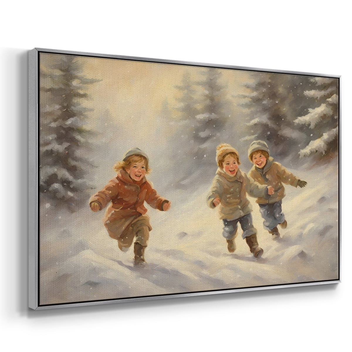 Vintage Landscape-CLXXVII By Wexford Home Framed in Silver Wood Gallery Wrapped Canvas 17 in. x 25 in.