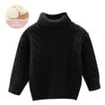 thumbnail image 4 of Mercatoo Unisex Baby Boys Girls Warm Knit Sweater Turtleneck Pullover Soft Fall Winter High Neck Solid Bassic Sweaters Tops, 4 of 4