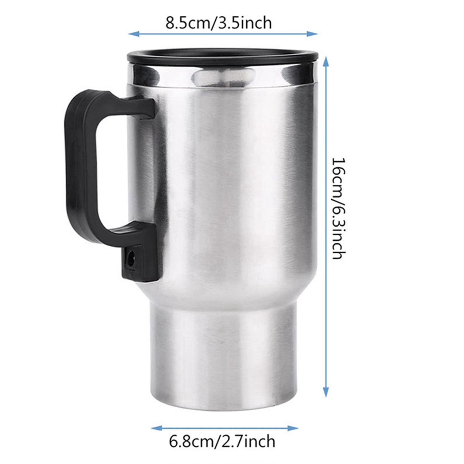 Electric Coffee Mug, Stainless Steel Spill-proof Water Kettle 12V 65 Warm Keeping 450ml For Car For Travel
