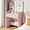 2_pink, variant on Small Vanity Desk Set with Square Mirror and Light- Vanity Desk with Drawer- White