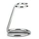 thumbnail image 1 of Brocha de afeitar para hombre, soporte de acero inoxidable para maquinilla de afeitar, para uso en salón, hogar y viajes., 1 of 9