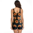 thumbnail image 4 of Women Swimsuits Plus Size Vintage Print Spaghetti Strap Tankinis Set Yellow Women Bathing Suits S, 4 of 7