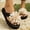 Beige, variant on Women's Flip Flops Comfort Casual Summer Beach Thong Sandals Flower Flat Flip Flops Trendy Slide Sandal Green