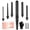 6 in 1 Set (0.35-1.25 Inch), variant on Long Barrel Curling Iron Wand Set, PJRYC 6 in 1 Curling Wand Set with Ceramic Barrel for Long/Medium Hair, 0.35"-1.25" Interchangeable Hair Wand Curler, Dual Voltage, Include Glove & Clips