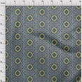 thumbnail image 3 of oneOone Viscose Jersey Fabric Floral Ikat Fabric Prints By Yard 60 Inch Wide, 3 of 5