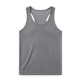 thumbnail image 4 of Domuza Knitted Tank Tops for Men Casual Sleeveless See Through Mesh Tank Tops Beach Muscle Knit Vest Gray XL, 4 of 5