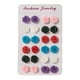 thumbnail image 3 of Set de 12 pares de aretes perfecl flores de resina multicolor, 3 of 6