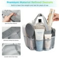 thumbnail image 3 of Siaomo Mesh Shower Caddy,Tote Bag for College Dorm,Bathroom,8 Pocket Basket,Quick Dry - Grey, 3 of 8