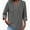 Gray, variant on LADIGASU For Women Women's Casual Short Sleeve Round Neck Summer Loose Tee Shirts Blouse