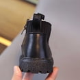 thumbnail image 6 of BXJX Girls Ankle Boots, Fleece Lined Warm Slip-Resistant Round Toe Kids Short Boots Black Size 13 Little Kids, 6 of 10