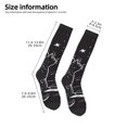 thumbnail image 2 of Salouo Star Gazing Cat Illustration Print Women's Men's Ankle Socks 1-pack Casual Athletic Socks for Unisex Adult Moisture-Wicking Socks for Daily Wear/Running/Sport, 2 of 8