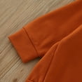 thumbnail image 5 of Gibobby Sudadera Forro Polar clásico con Cuello RedondoNiñas Niños otoño SIS Simple pulóver sudadera ropa de otoño(Naranja, 6-12 Meses), 5 of 5