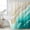 Turquoise, variant on Ombre Turquoise Ocean Shower Curtain, Waterproof Shower Curtains for Bathroom, Gradient Coastal Beach Waves Summer Washable Fabric Bathtub Curtain Set Bath Decor with 12 Hooks Extra Long 72"x96"