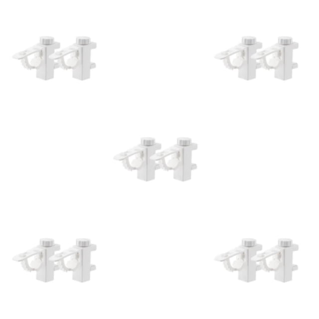 Monstrate 2 piezas de soportes para barra de cortina de Hotel para el hogar, sala de estar, cocina, baño, toallero, Clips de sujeción, Type2 NO2