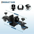 thumbnail image 2 of Studyset Door Installation Kit, 750 LB Capacity, Professional Heavy Duty Door Dolly, Fit 0 to 1-7/8 in Panels, Panel Carrier Mover with Lockable Wheels for Construction & Remodeling 2 Pack, 2 of 9