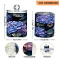 thumbnail image 3 of joogoo 2 Pack Qtip Holder Organizer Hydrangeas Flowers Leaves Cotton Swabs Cans Storage Canister, 3 of 7