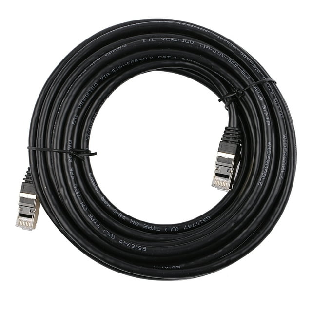 Amdohai CAT8 Network Cable 40Gbps 2000MHz Ethernet Cable with Multi-layer Shielding 26AWG Pure Copper Core Gold-plated Interface 10M