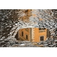 thumbnail image 2 of Jones, Alison 14x11 Gold Ornate Wood Framed with Double Matting Museum Art Print Titled - Italy-Rome Via di Ripetta-puddles after the rain, 2 of 4