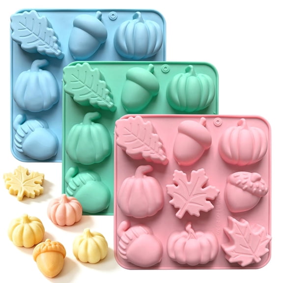 Pumpkin Silicone Mold, 9-Cavity Halloween Baking Mold for Diy Pudding Cake, Fall Pumpkin Decor Party Supplies