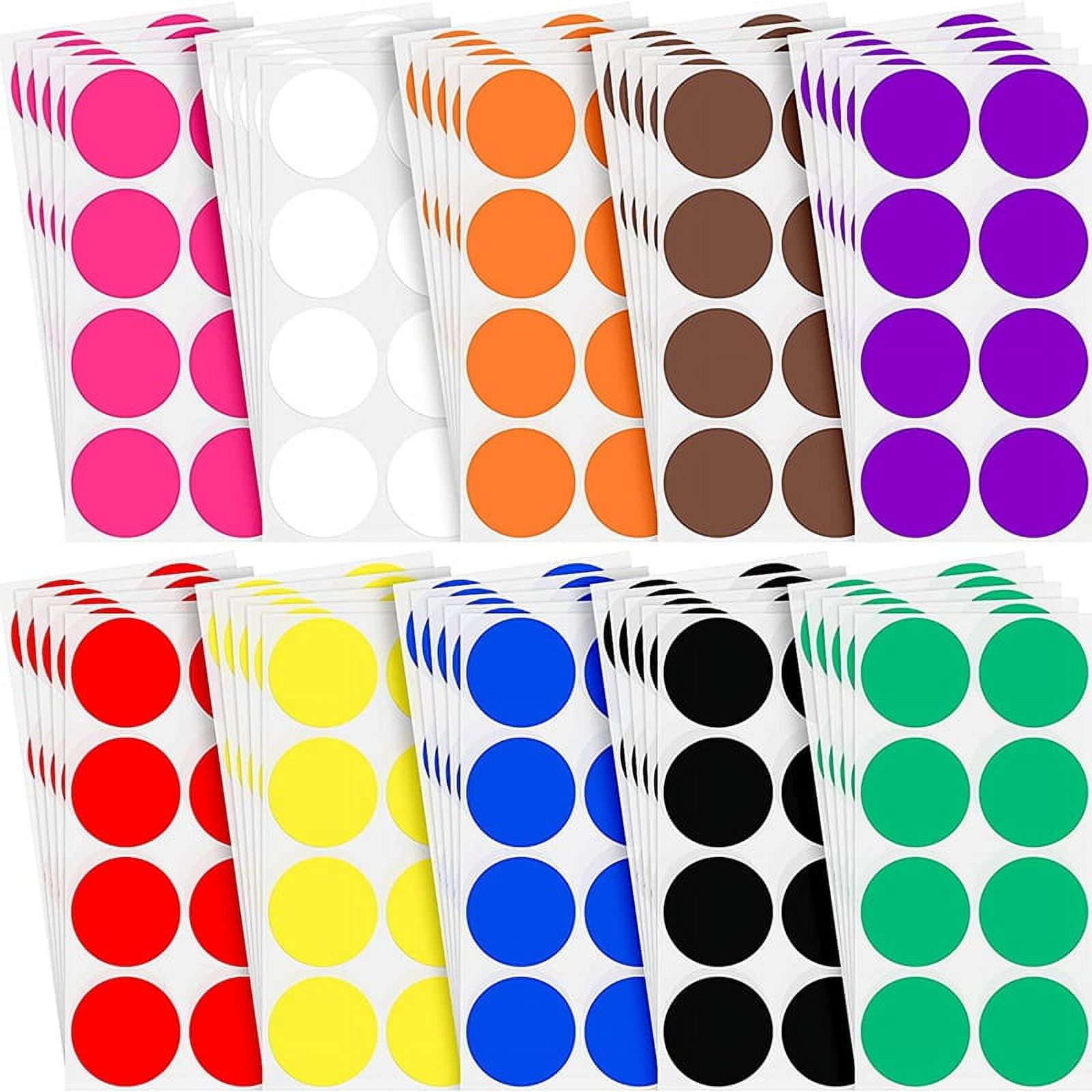 1000pcs Sky Blue 0.5 Inch Round Dot Stickers - Color Coding Labels For Classroom, Office, Garage Sales