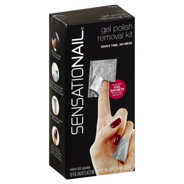 Sensationail Gel Nail Color Polish Removal Kit, 30 Foil Wraps Walmart