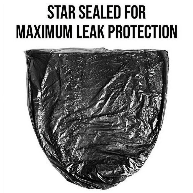 Aluf Plastics 33-Gallons Black Outdoor Plastic Construction Trash Bag  (100-Count) in the Trash Bags department at