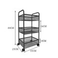 thumbnail image 1 of Beauty Cart Trolley Storage Rack Wheel Barber Shop Nail Salon Special Tool Cart Snack Storage Rack Bar Cart for Kitchen Rolling My Lux Decor Round, 1 of 9