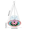 thumbnail image 3 of 2026 New Solar Cascade Hanging Bird Bath Fountain, Outdoor Hanging Bird Bath, Large Humming Birds Baths Fountains, with Solars Pump & Glass Bowl, for Outdoor, Gardens, 3 of 9