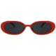 thumbnail image 2 of Mini Vintage Retro Extra Estrecho Oval Redondo Flaco Ojo de gato Gafas de sol Clout Goggles MFZFUKR LRWJ469-6, 2 of 5
