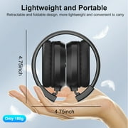 EEEKit Personal FM Radio Headphones, Portable Wireless FM Headset with Soft Ear Muffs for Daily Works