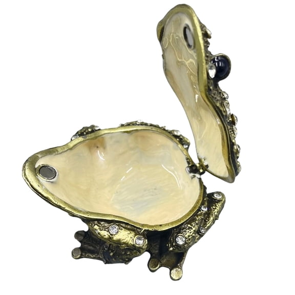 Heart/Butterfly Trinket Box Hinged Small Jewelry Box Bejeweled Trinket Boxes Figurine Collectible Home Decorations