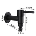 thumbnail image 5 of Grifo para lavabo de pared de construcción de latón, diseño de mango ergonómico que garantiza facilidad de uso, perfecto para fregar piscinas y lugares públicos, 5 of 5