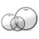 thumbnail image 1 of Paquete Drum Heads Evans EC2S, transparente, estándar (30 cm, 33 cm, 40 cm), 1 of 6
