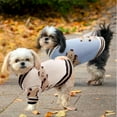 thumbnail image 7 of Small Dog Sweaters Cute Bear Dog Cardigans Clothes for Small Medium Dogs Boy Girl Puppy Cat Knitting Cardigan Outfits Dog Winter Coats Warm Pet Dog Clothes Soft Knitwear Apparel (Stripe,XS), 7 of 7