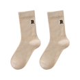thumbnail image 2 of MSJUHEG Wool Socks,Crew Socks,Warm Socks,Ankle Socks,Fuzzy Socks,Letter Embroidery Socks Cute Short Socks Ankle Socks for Athletic for Women C One Size, 2 of 6