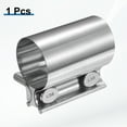 thumbnail image 3 of Exhaust Clamp 2" Stainless Steel Lap Joint Band Clamp Exhaust Pipes Connection with M10 Screws for Car Muffler Elbow Pipes, 3 of 7