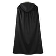 thumbnail image 3 of Hvyesh Medieval Cloak with Hood Renaissance Cape Halloween Hobbit Costume, 3 of 5